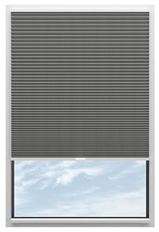 Nocturne (Blackout), Slate Grey - Stick Fit Slim Honeycomb Blind